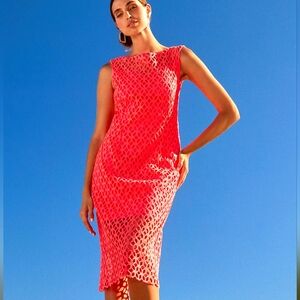 NWT Electric Trina Turk Eleanor Florescent Dress Sz 2